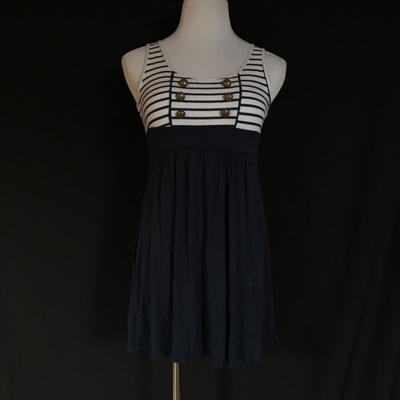 mine Dresses & Skirts - Mine... Brand Sailor Style Navy And White Dress